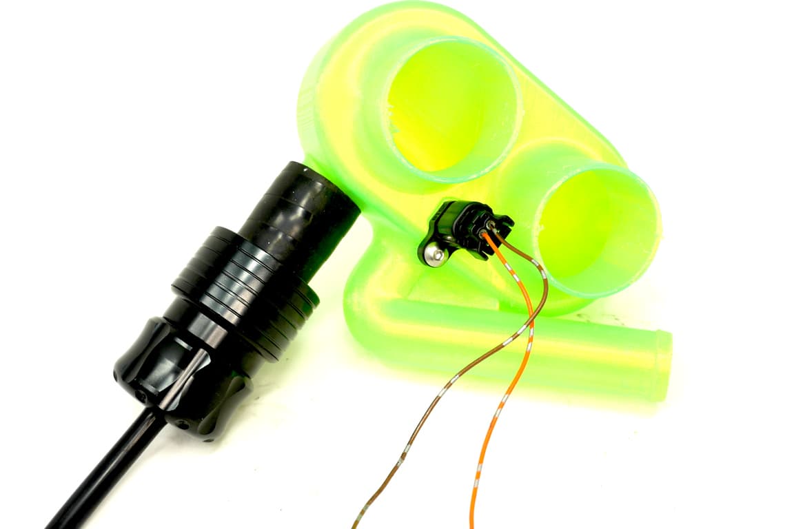 Intake plenum with blow off valve and temperature sensor