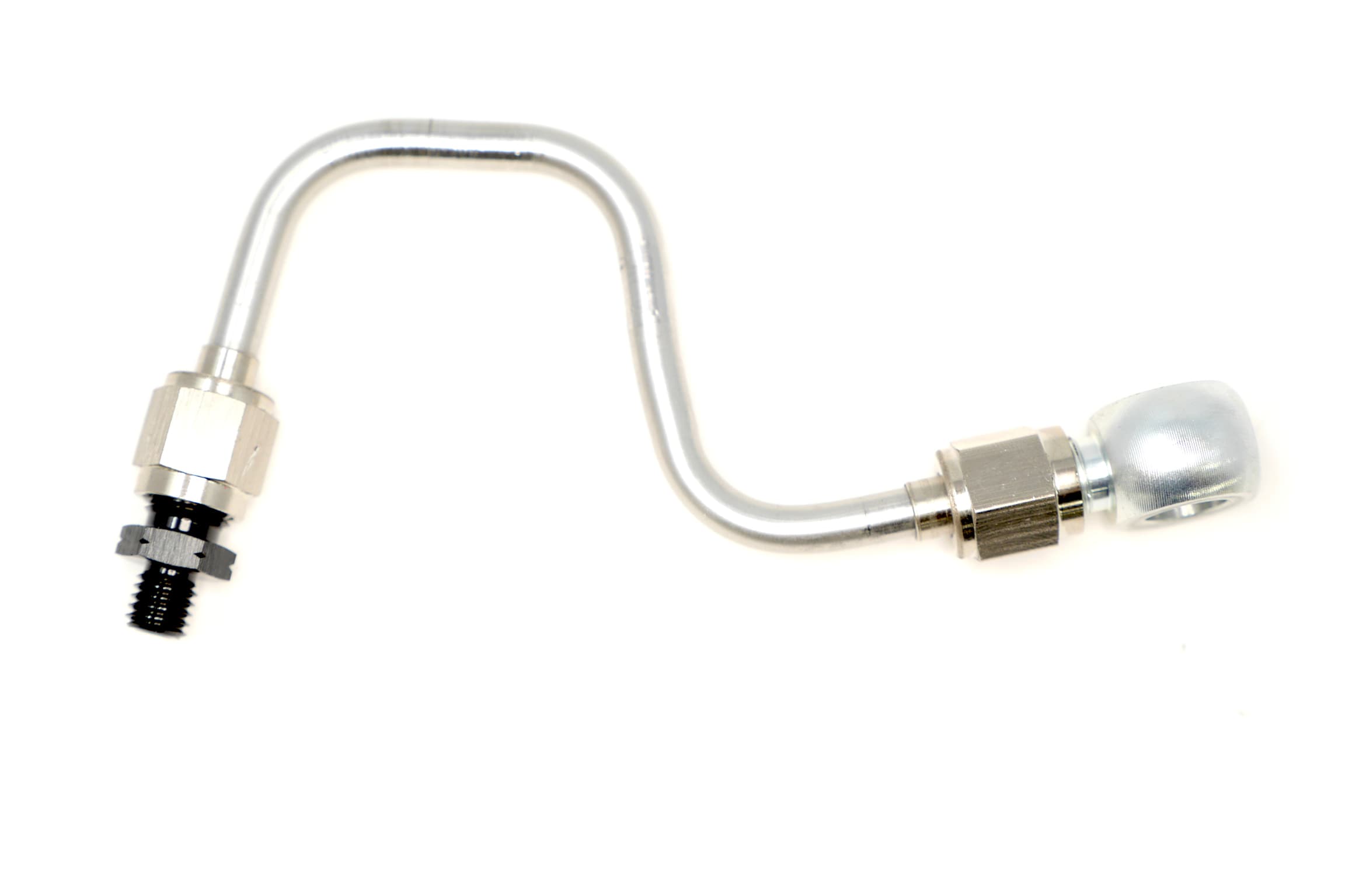 Bent Stainless steel hardline with AN fittings