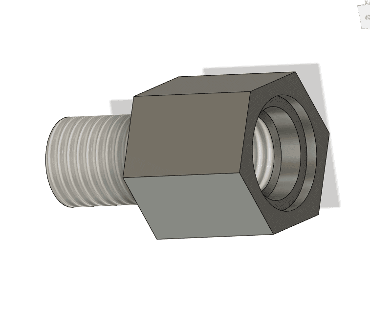 CAD of EX300 to EX250 coolant sensor adapter