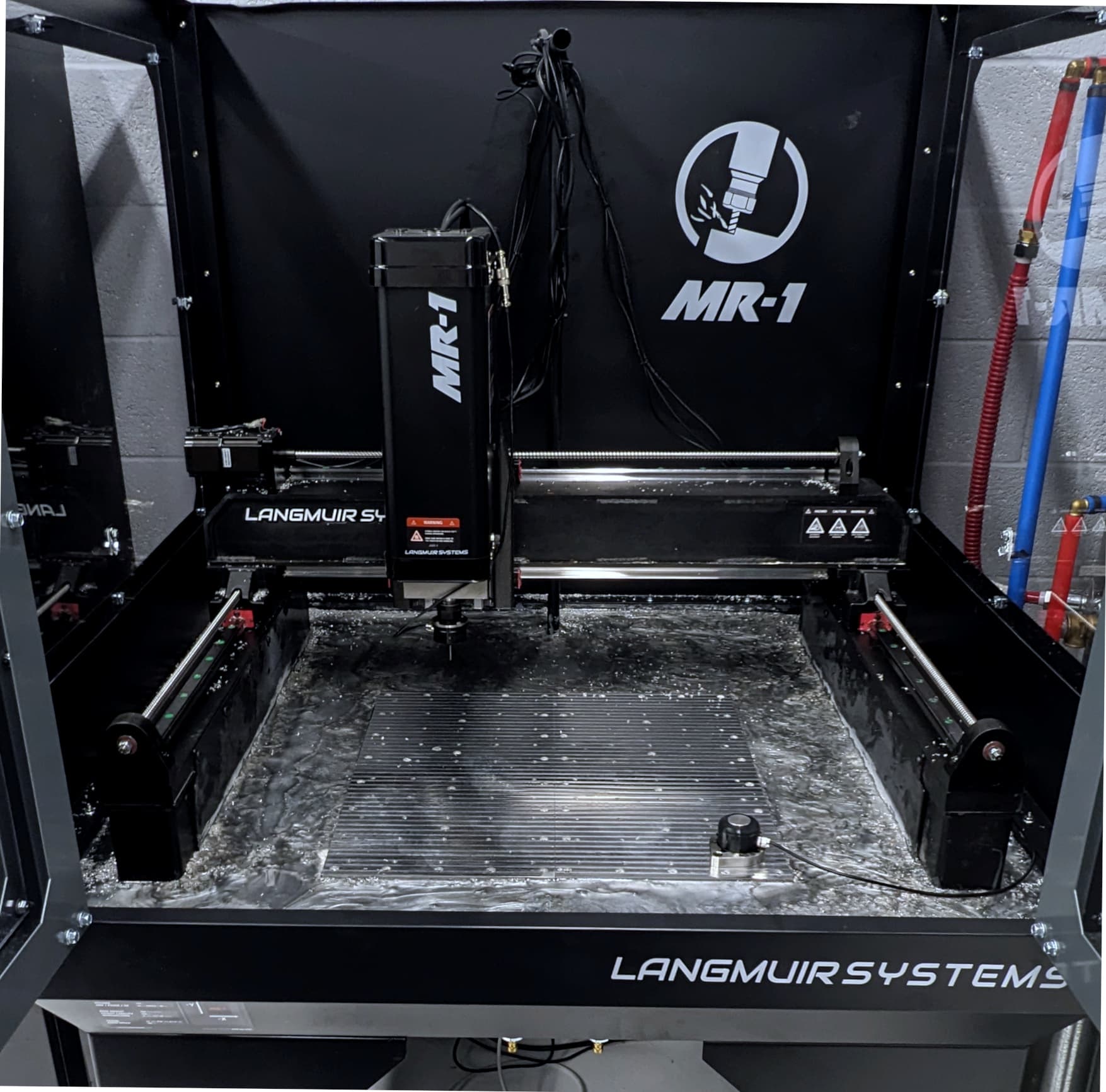 Langmuir MR1 CNC with doors open